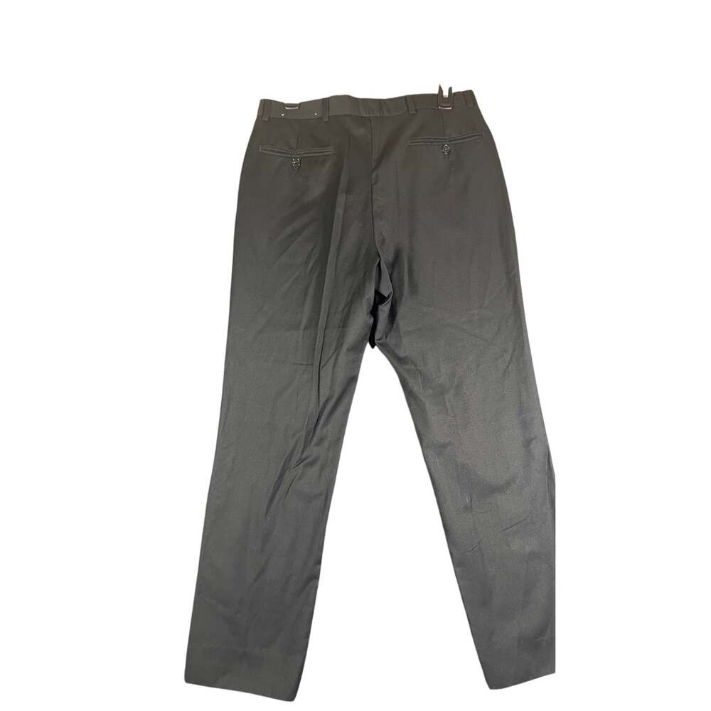 Tommy Hilfiger 100% Wool Dress Pants Mens 30x32 Black Trousers Suit Office Work